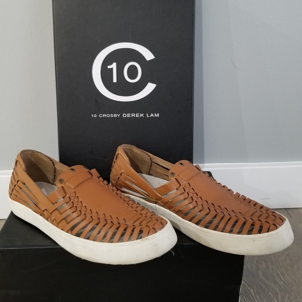 10 CROSBY DEREK LAM Lia Huarache Leather SIZE 6.5M